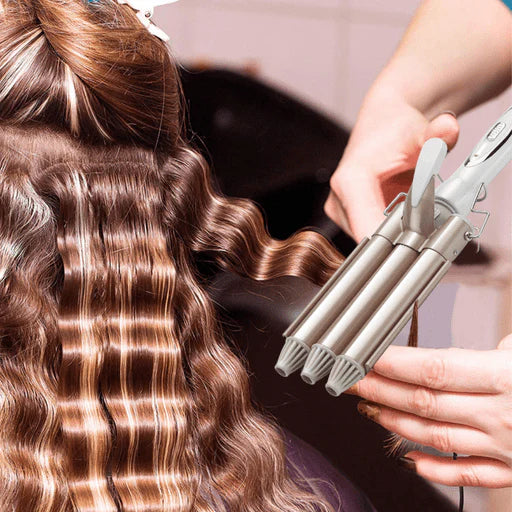 RIZADOR PARA EL CABELLO CON 3 CILINDROS