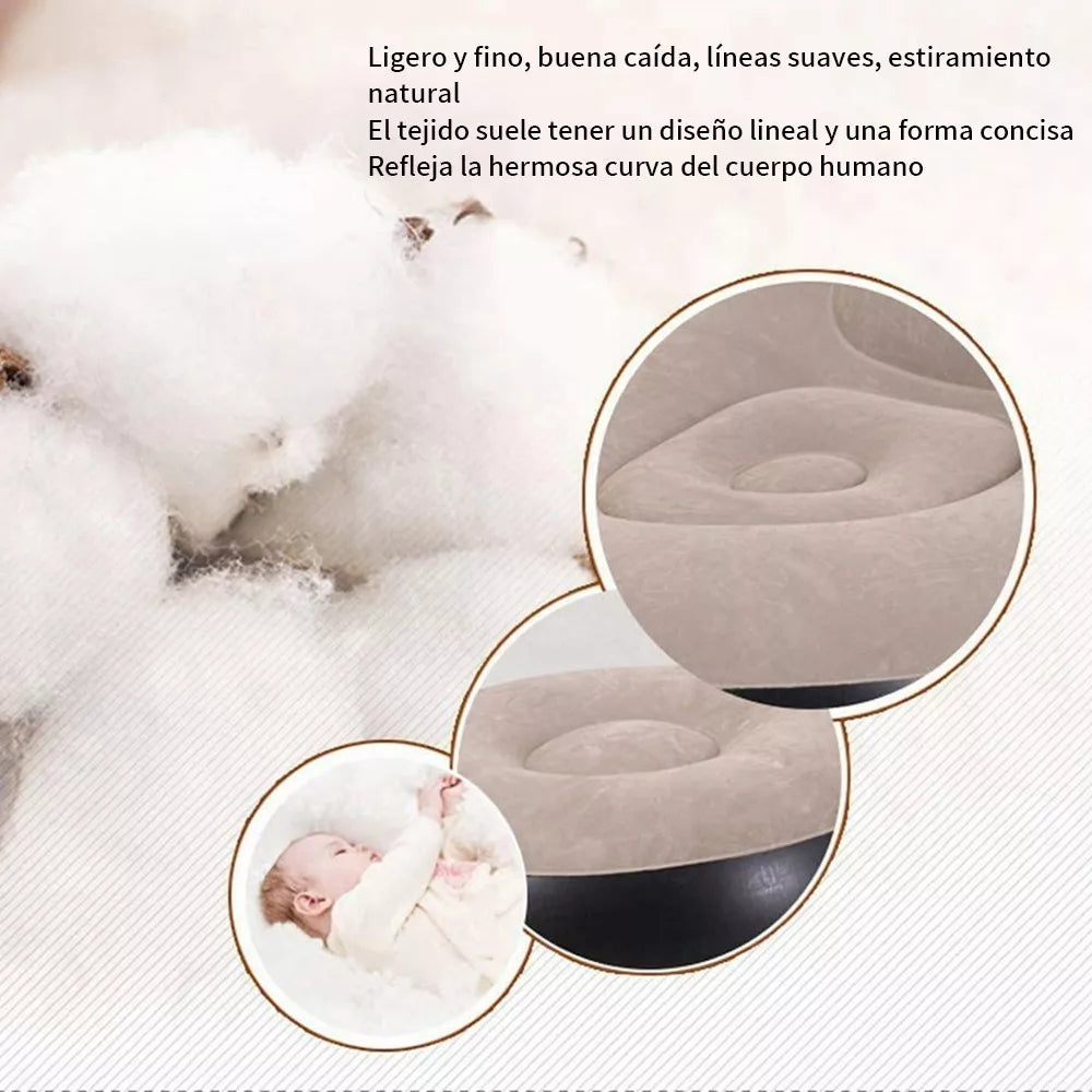 SILLON INFABLE CON REPOSA PIES