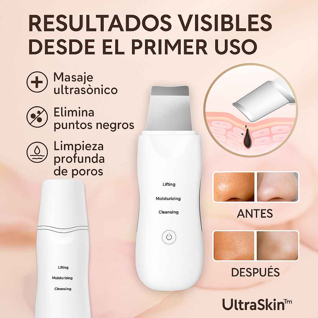 Limpiador UltraSkin™ – Tecnología ultrasónica para tu piel