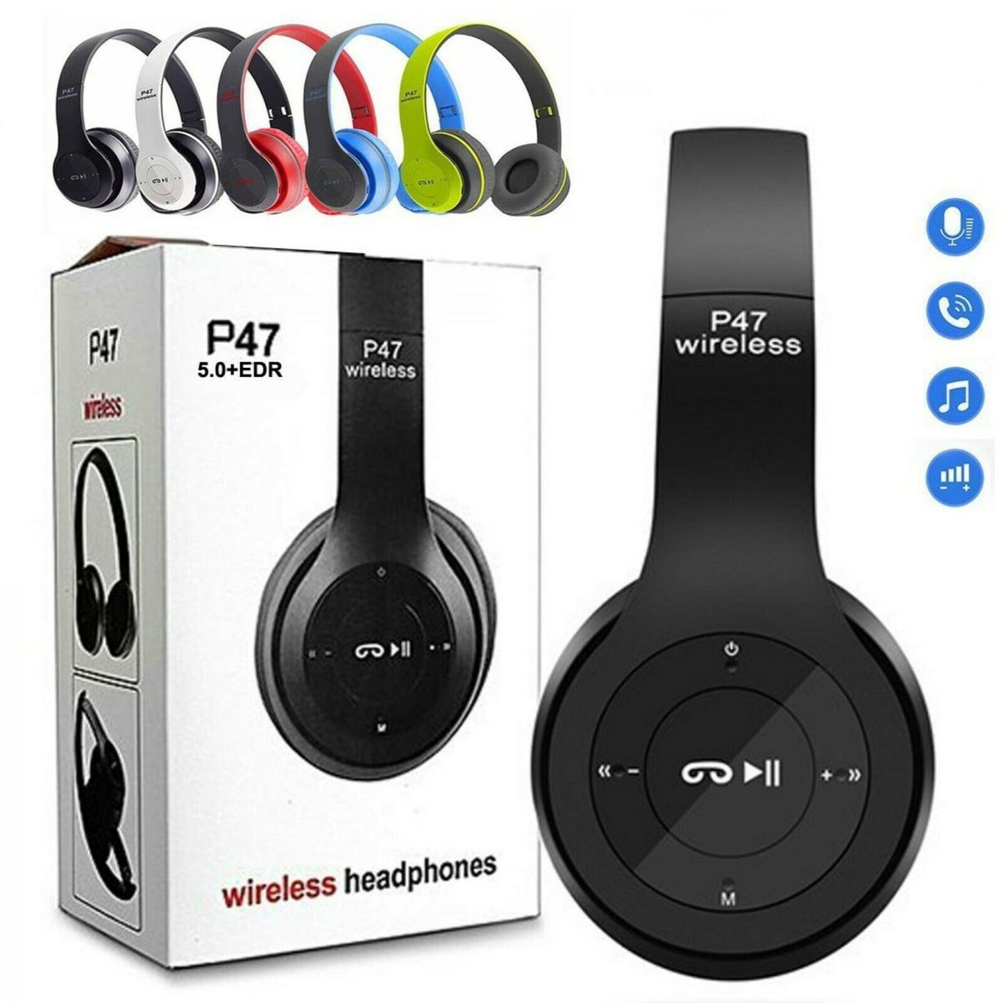 AUDÍFONO INALÁMBRICO BLUETOOH P47- SONIDO PERFECTO🎧