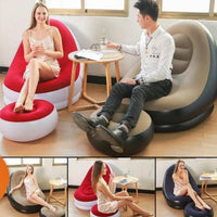 SILLON INFABLE CON REPOSA PIES