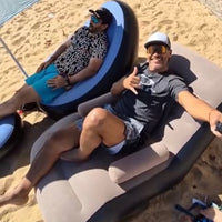 SILLON INFABLE CON REPOSA PIES