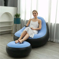 SILLON INFABLE CON REPOSA PIES