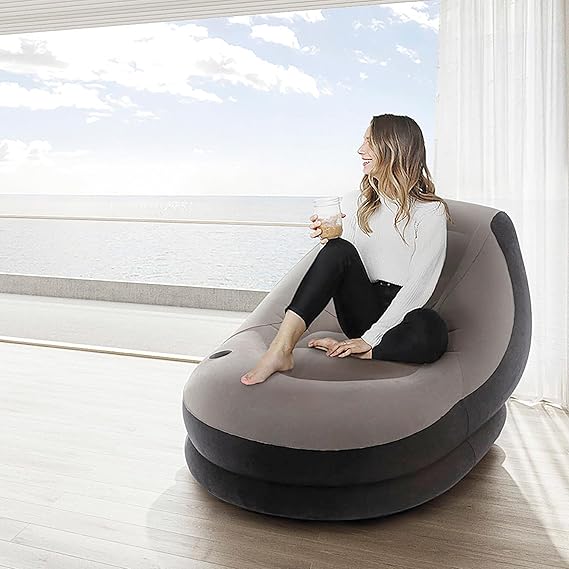 SILLON INFABLE CON REPOSA PIES