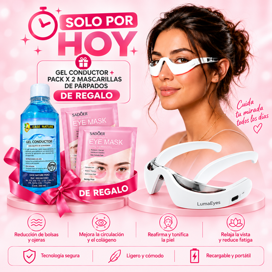 LUMAEYES+2 MASCARILLAS DE PARPADOS Y 1 GEL  DE REGALO🎁