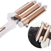 RIZADOR PARA EL CABELLO CON 3 CILINDROS
