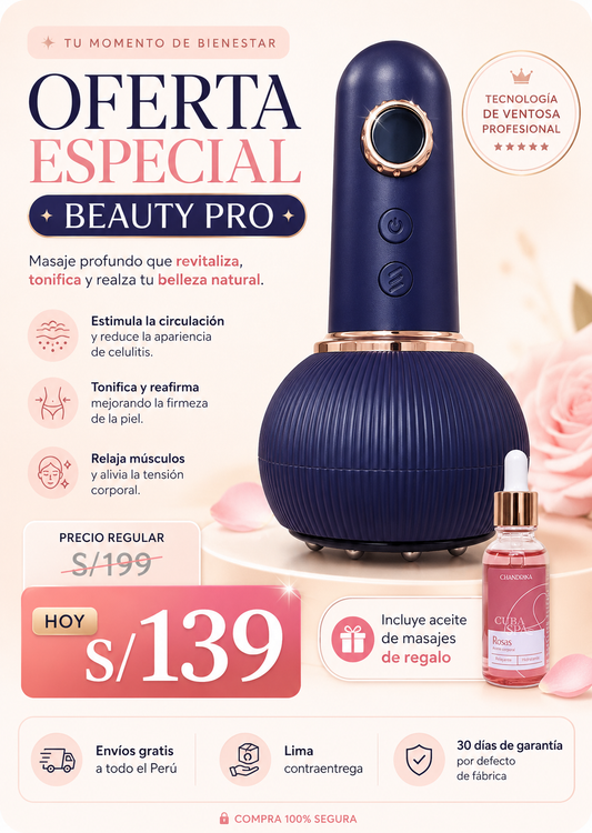 MASAJEADOR VENTOSA BEAUTY PRO