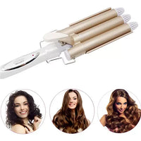 RIZADOR PARA EL CABELLO CON 3 CILINDROS