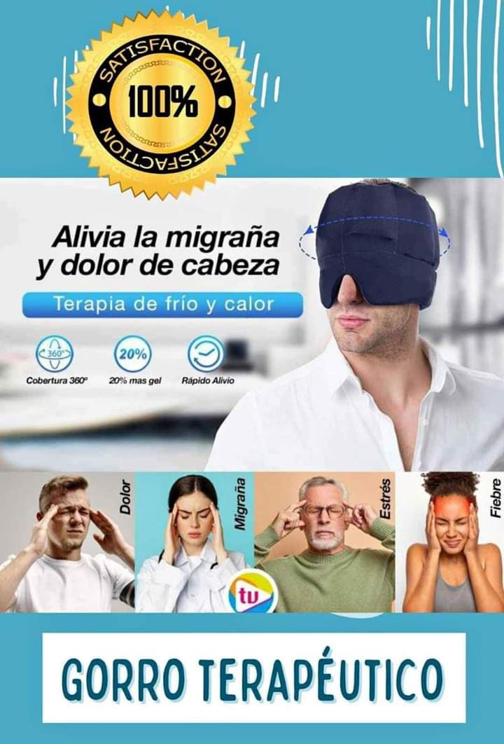 GORRO GEL TERAPIA DE COMPRESION FRIO/CALOR