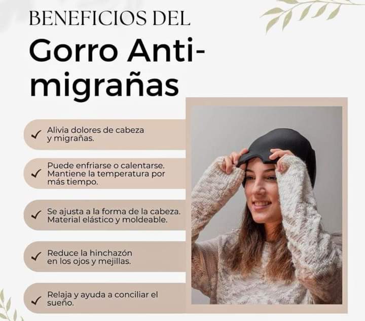 GORRO GEL TERAPIA DE COMPRESION FRIO/CALOR