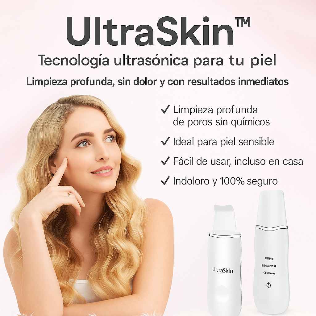 Limpiador UltraSkin™ – Tecnología ultrasónica para tu piel
