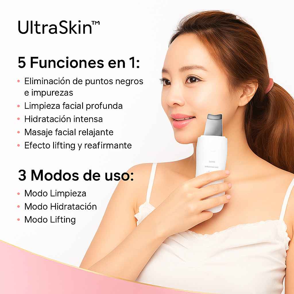 Limpiador UltraSkin™ – Tecnología ultrasónica para tu piel