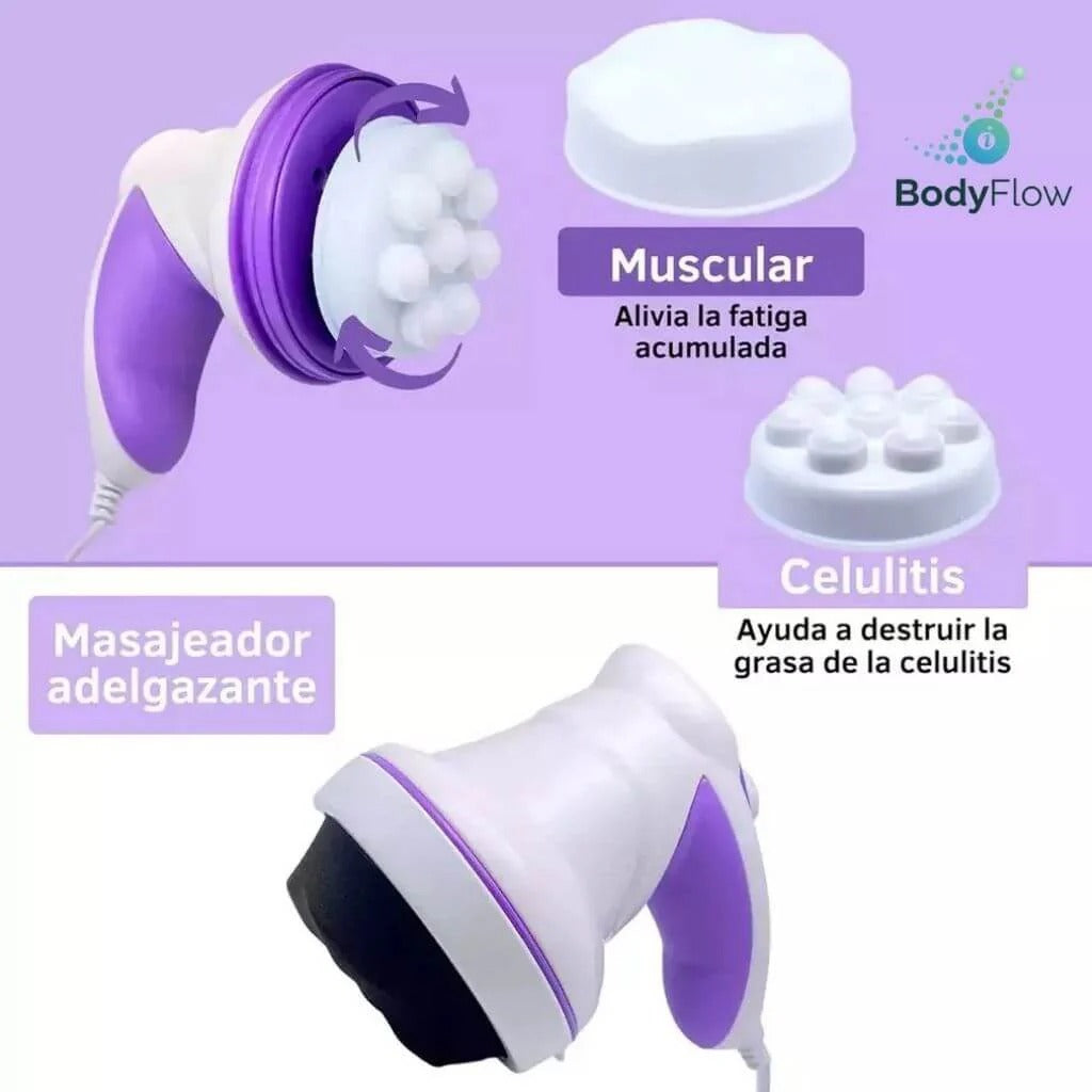 BODYFLOW:MASAJEADOR BODY REDUCTOR+ LIPOCREAM GRATIS✅