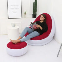 SILLON INFABLE CON REPOSA PIES
