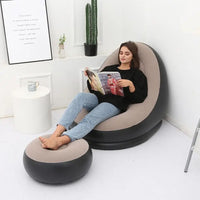 SILLON INFABLE CON REPOSA PIES