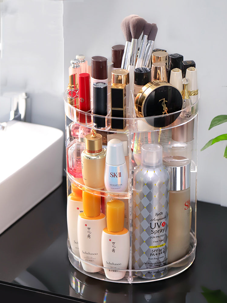 ORGANIZADOR DE MAQUILLAJE GIRATORIO 360°(DISEÑO DIAMANTE)™