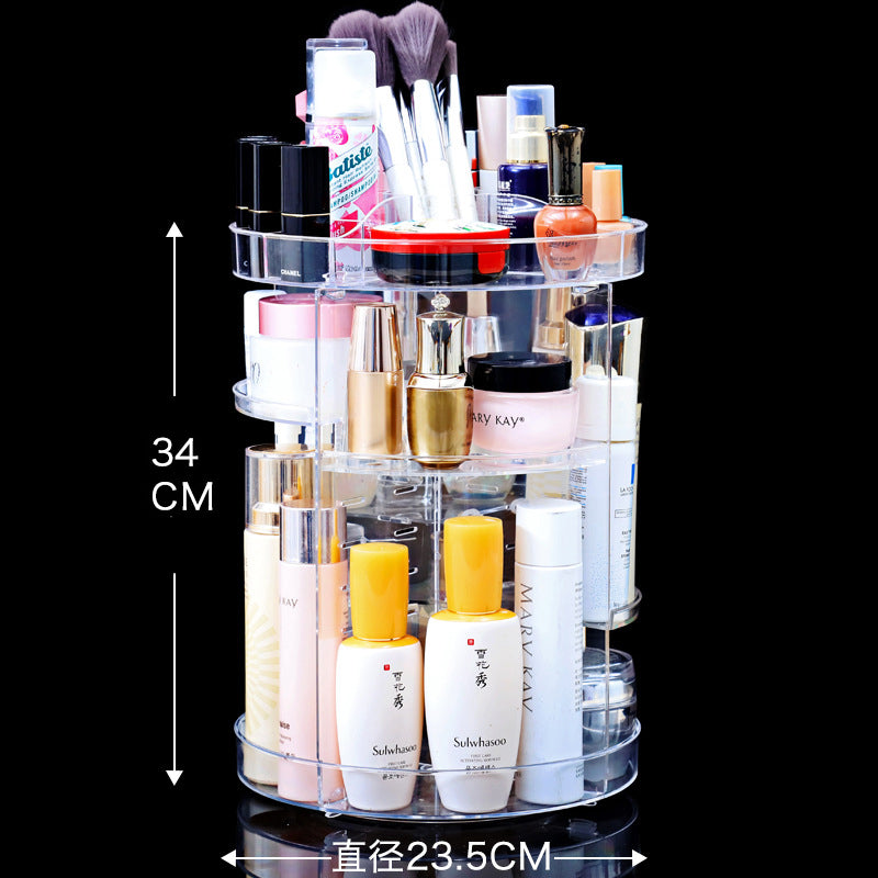 ORGANIZADOR DE MAQUILLAJE GIRATORIO 360°(DISEÑO DIAMANTE)™